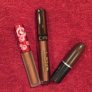 Mac ofra lime crime liquid lipstick bundle